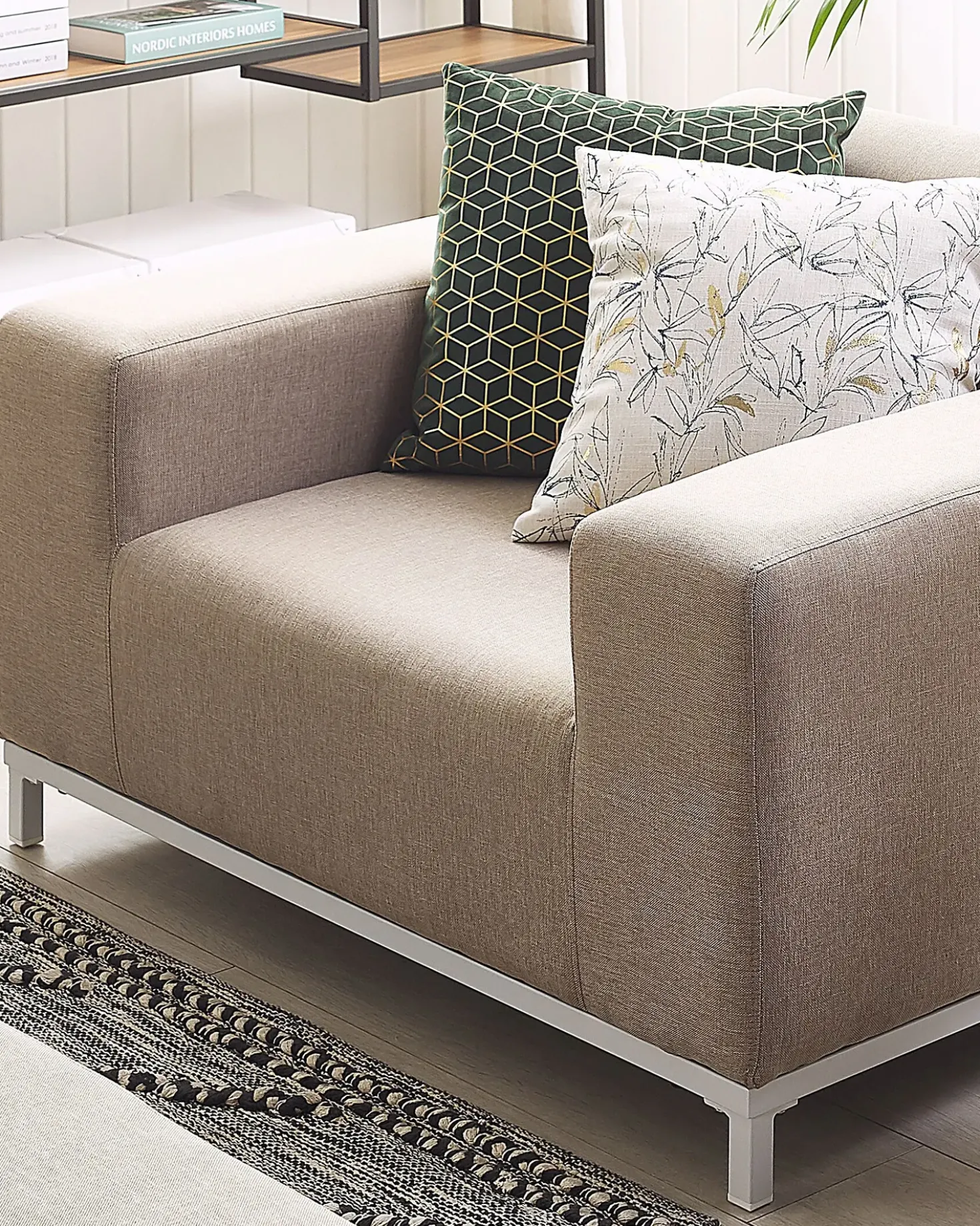 Set di 2 poltrone da giardino ROVIGO Tessuto Beige