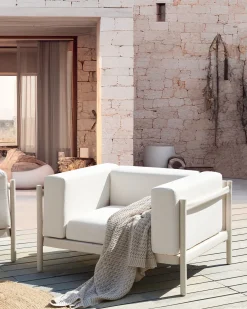 Set di 2 poltrone da giardino FERRETTI Beige chiaro