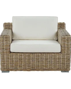 Set di 2 poltrone da giardino ARDEA Rattan Marrone chiaro