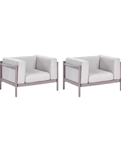 Set di 2 poltrone da giardino FERRETTI Tortora