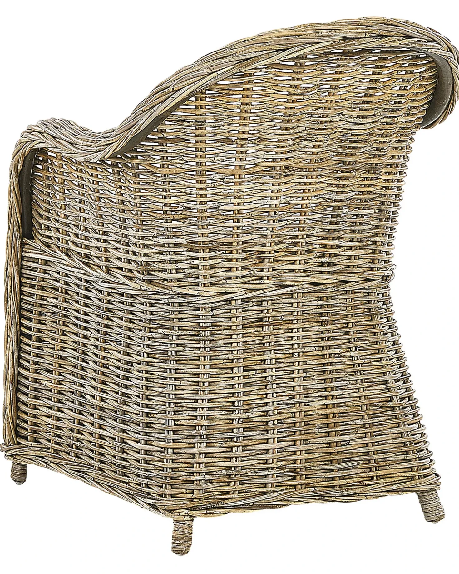 Set di 2 poltrone da giardino con cuscini SUSUA Rattan Naturale