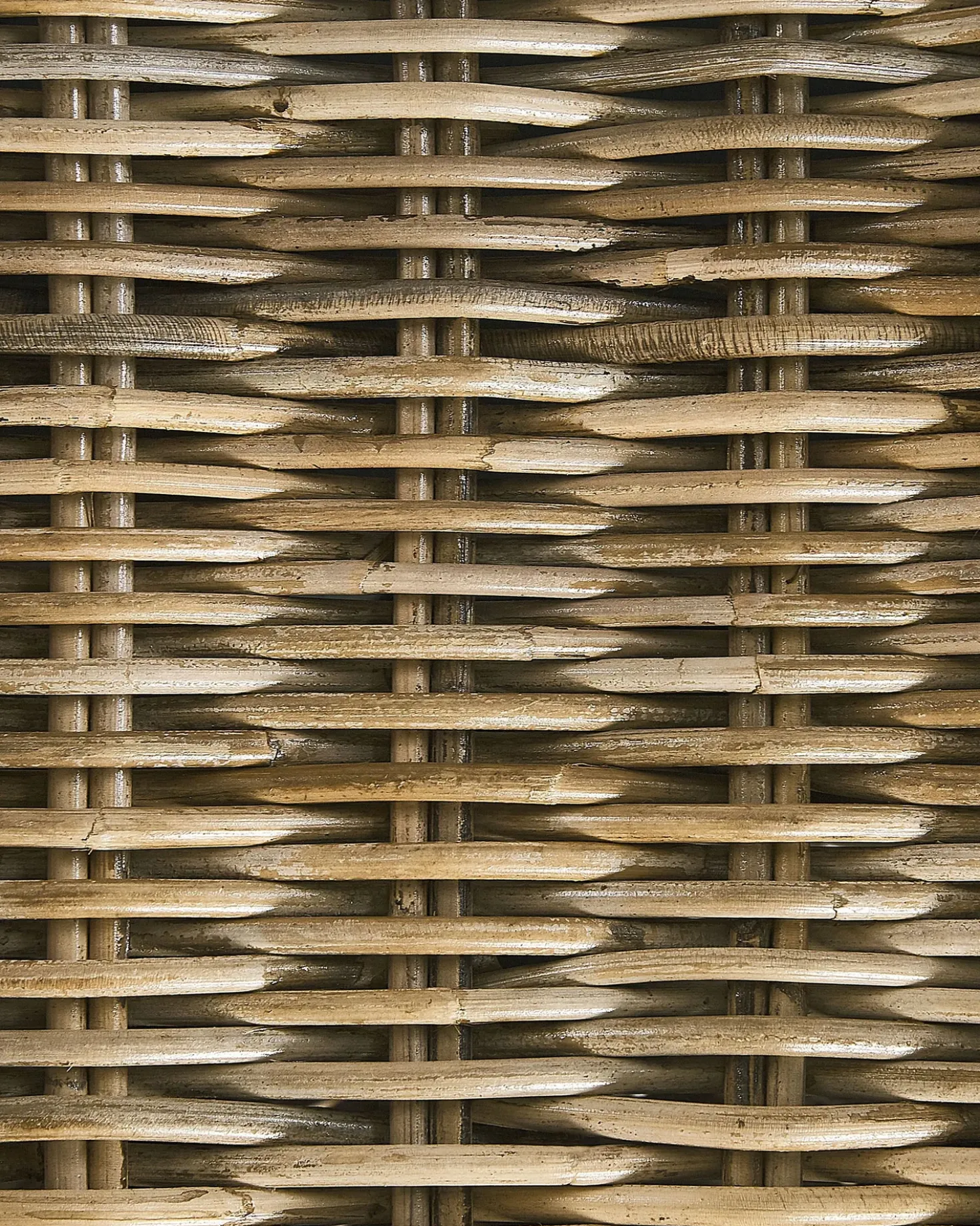Set di 2 poltrone da giardino con cuscini SUSUA Rattan Naturale