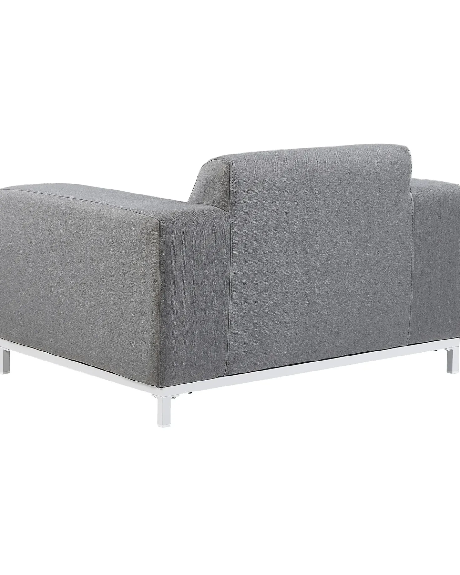 Set di 2 poltrone da giardino ROVIGO Tessuto Grigio