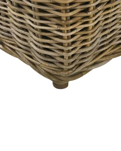 Set di 2 poltrone da giardino con cuscini MAROS Rattan Naturale
