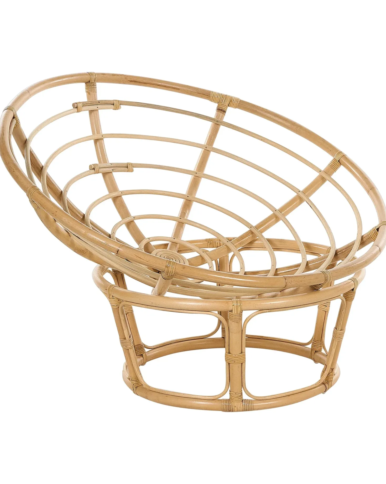Set di 2 poltrone da giardino con cuscini SALVO Rattan Naturale