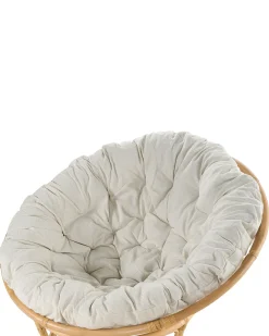 Set di 2 poltrone da giardino con cuscini SALVO Rattan Naturale