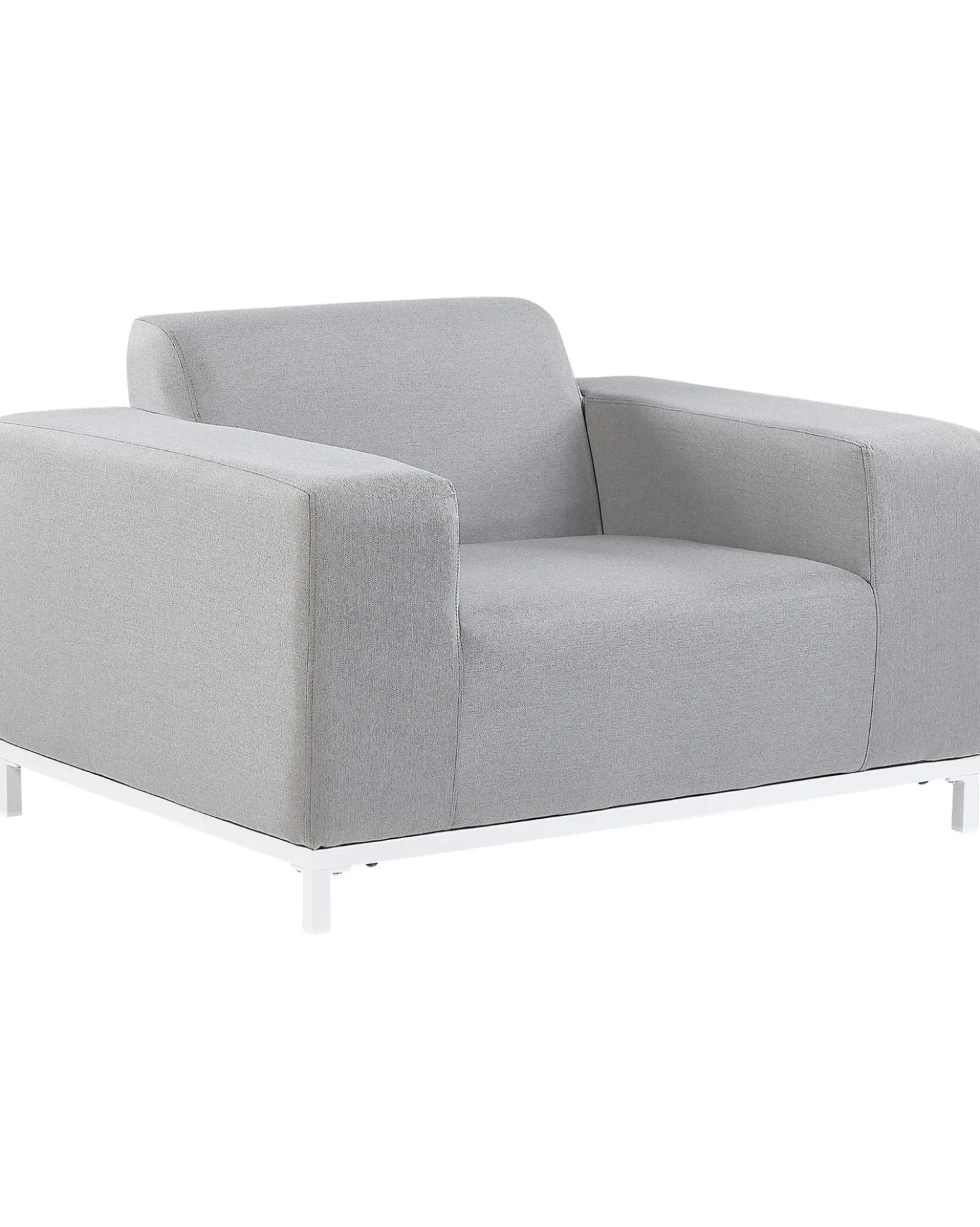 Set di 2 poltrone da giardino ROVIGO Tessuto Grigio chiaro