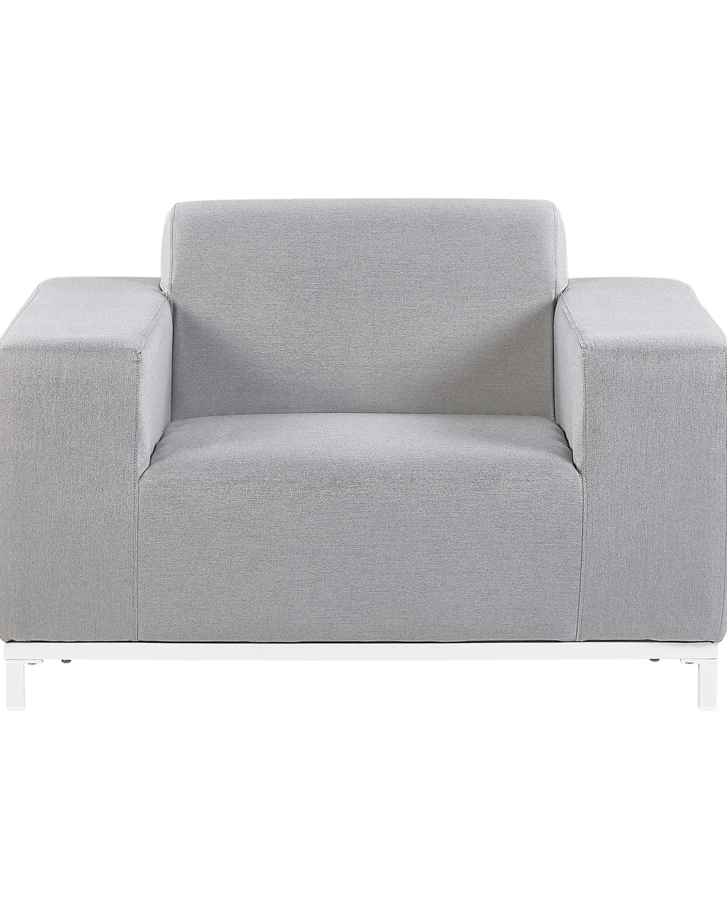 Set di 2 poltrone da giardino ROVIGO Tessuto Grigio chiaro