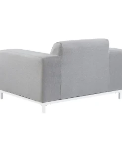 Set di 2 poltrone da giardino ROVIGO Tessuto Grigio chiaro