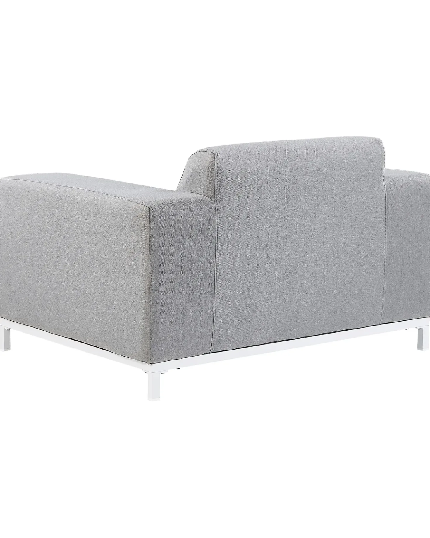 Set di 2 poltrone da giardino ROVIGO Tessuto Grigio chiaro