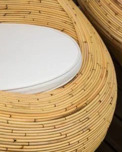 Set di 2 poltrone da giardino MAIORI Rattan Naturale