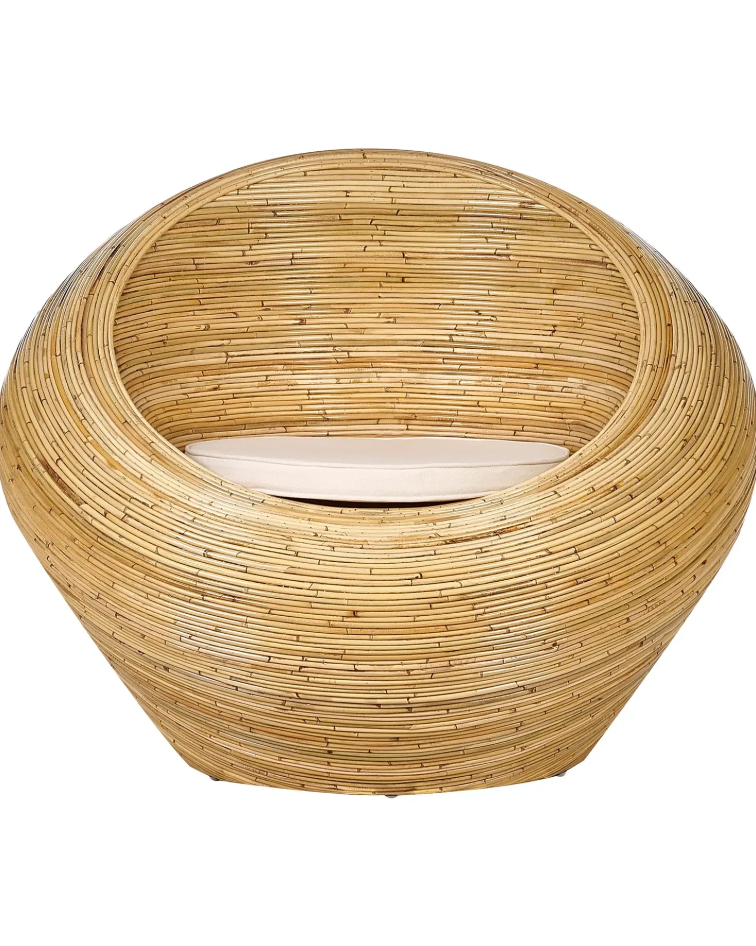 Set di 2 poltrone da giardino MAIORI Rattan Naturale