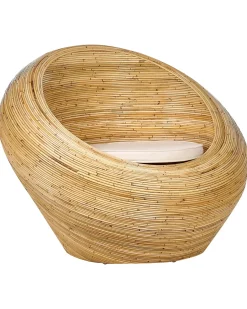 Set di 2 poltrone da giardino MAIORI Rattan Naturale
