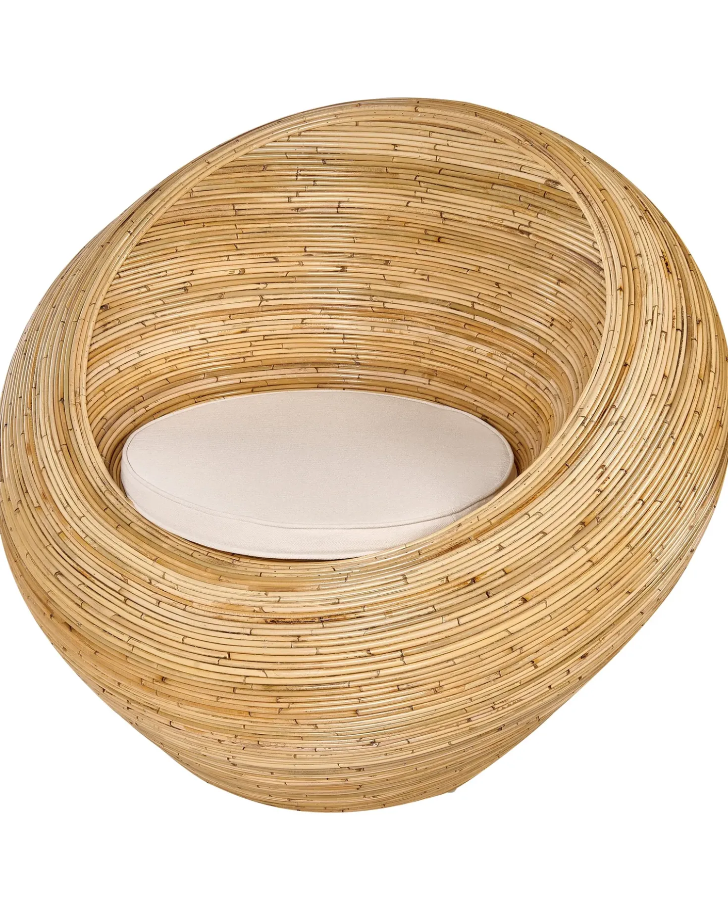 Set di 2 poltrone da giardino MAIORI Rattan Naturale