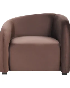 Set di 2 poltrone VELTADA Velluto Marrone scuro