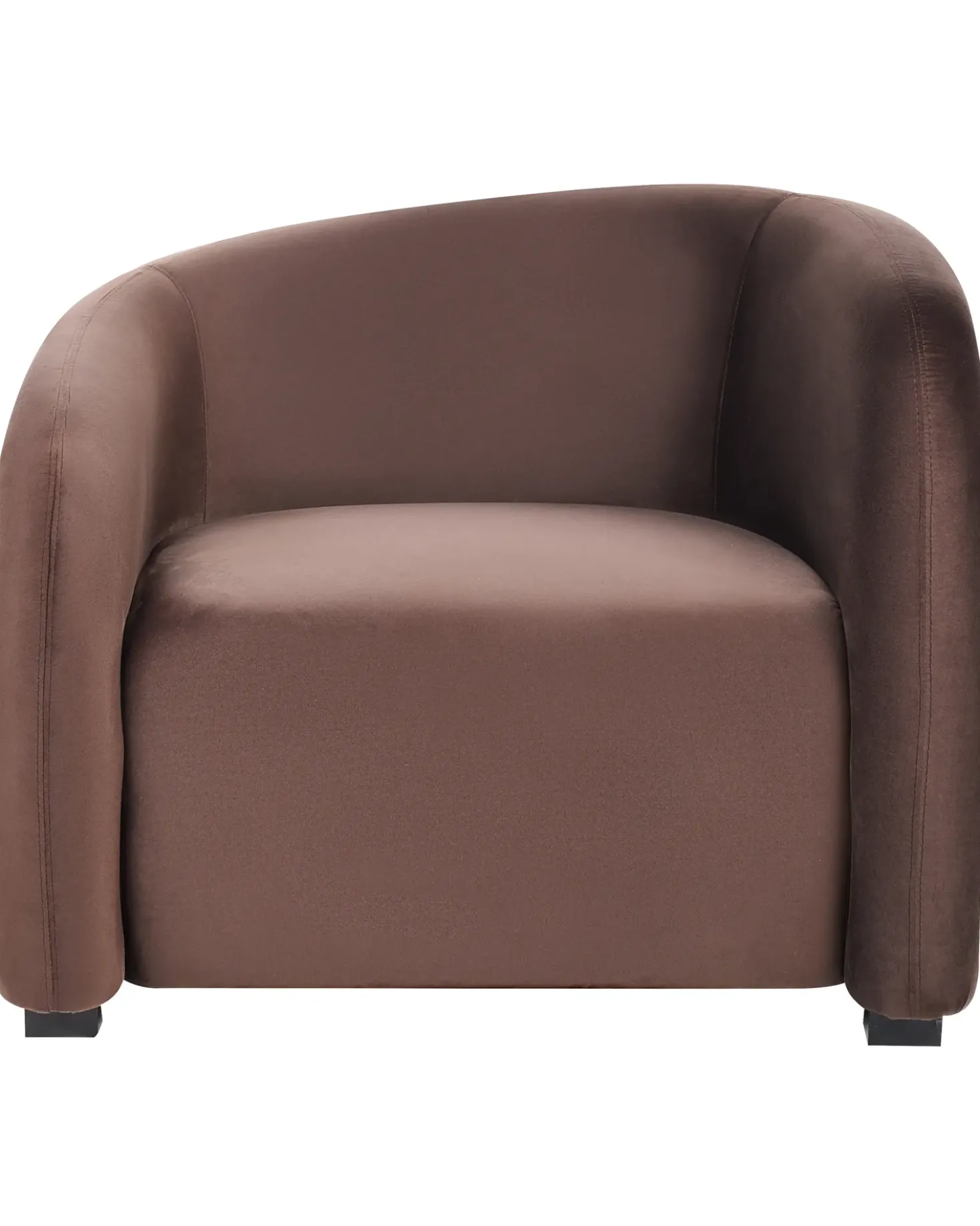 Set di 2 poltrone VELTADA Velluto Marrone scuro