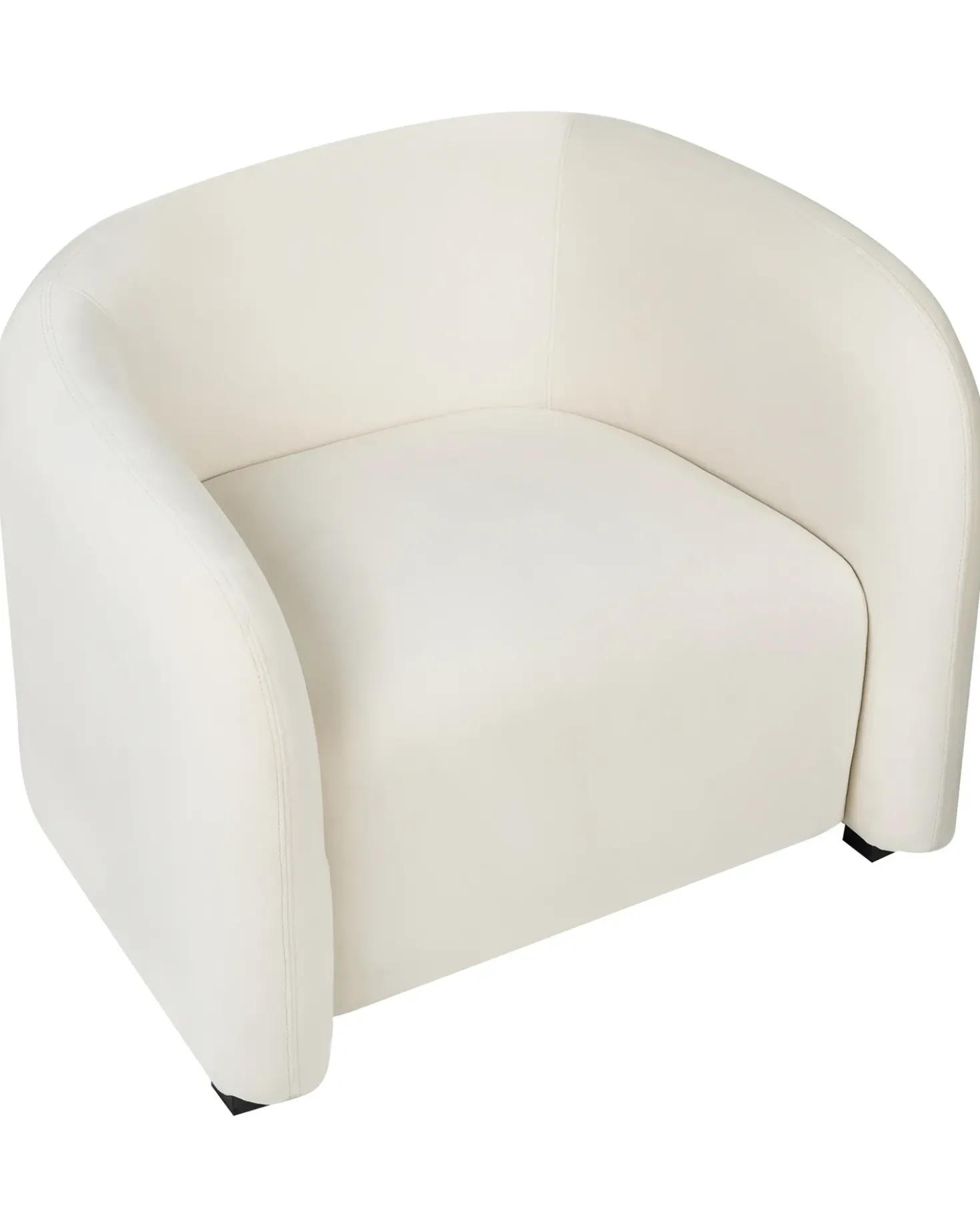 Set di 2 poltrone VELTADA Velluto Bianco sporco