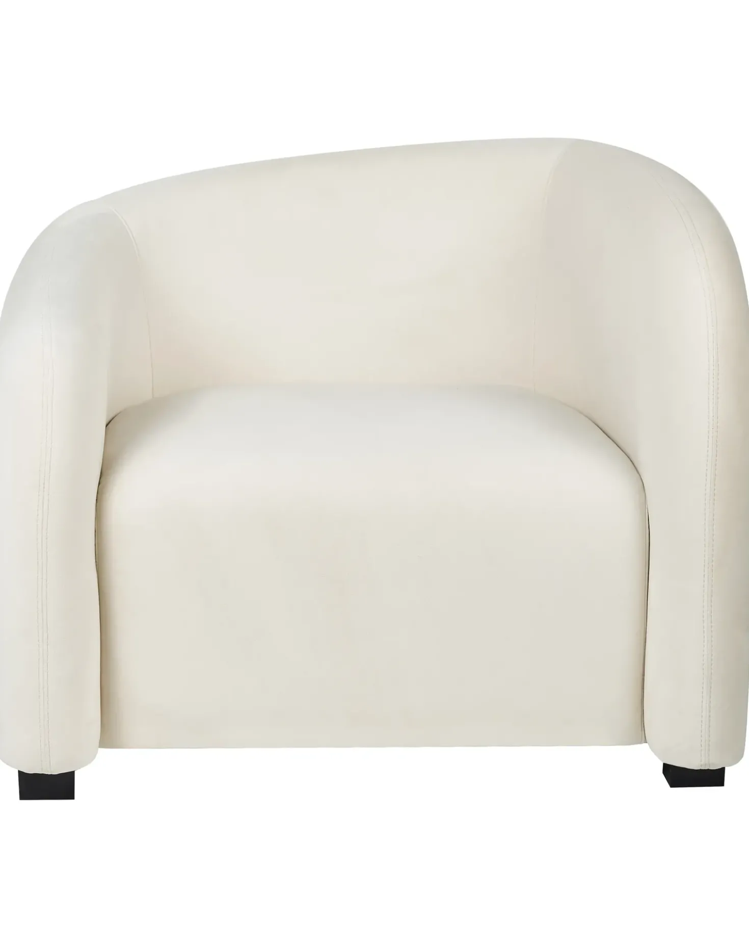 Set di 2 poltrone VELTADA Velluto Bianco sporco
