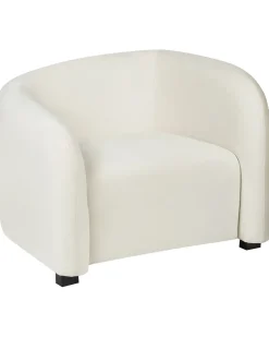 Set di 2 poltrone VELTADA Velluto Bianco sporco
