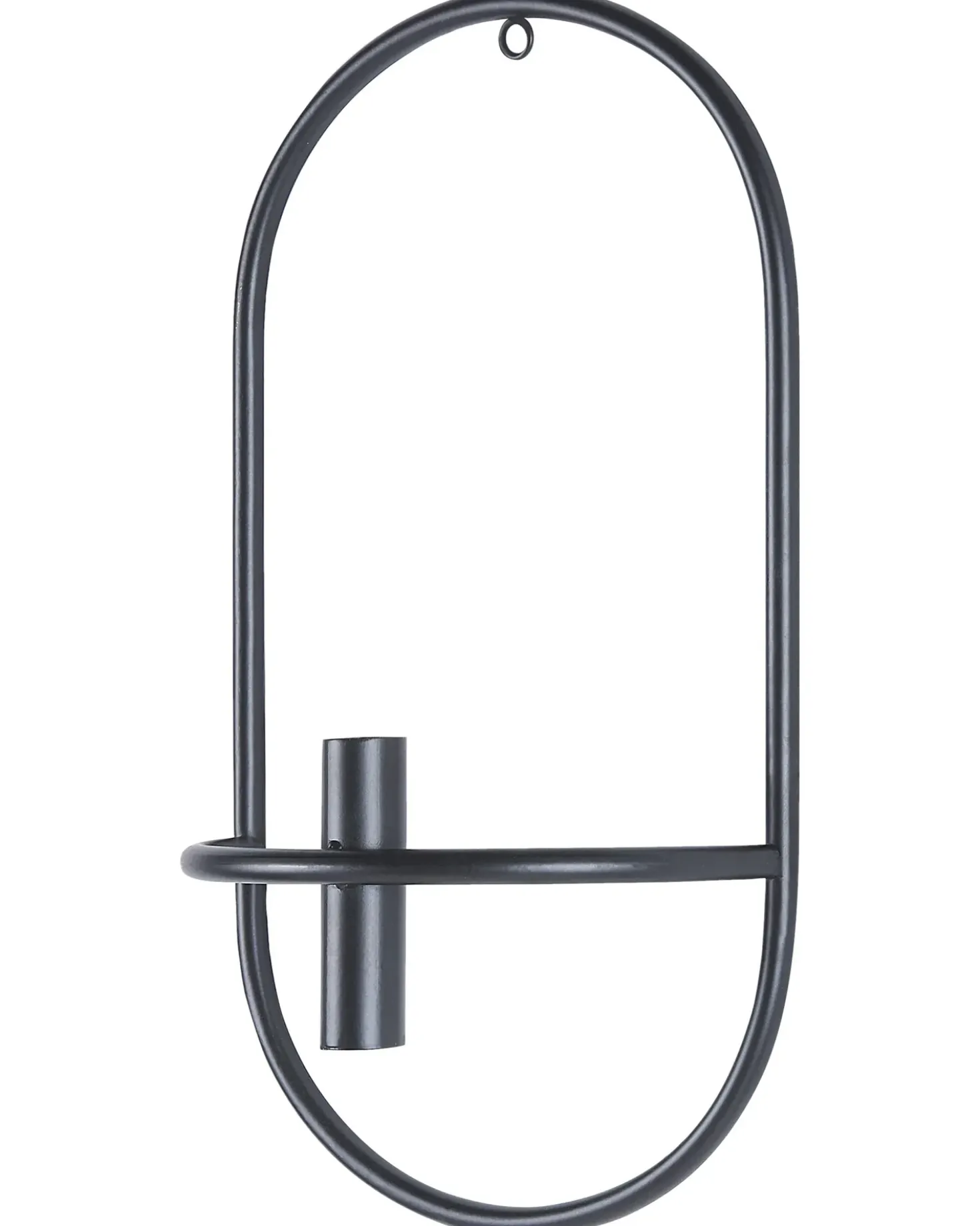 Set di 2 portacandele da parete CAVIANA Metallo 38 cm Nero