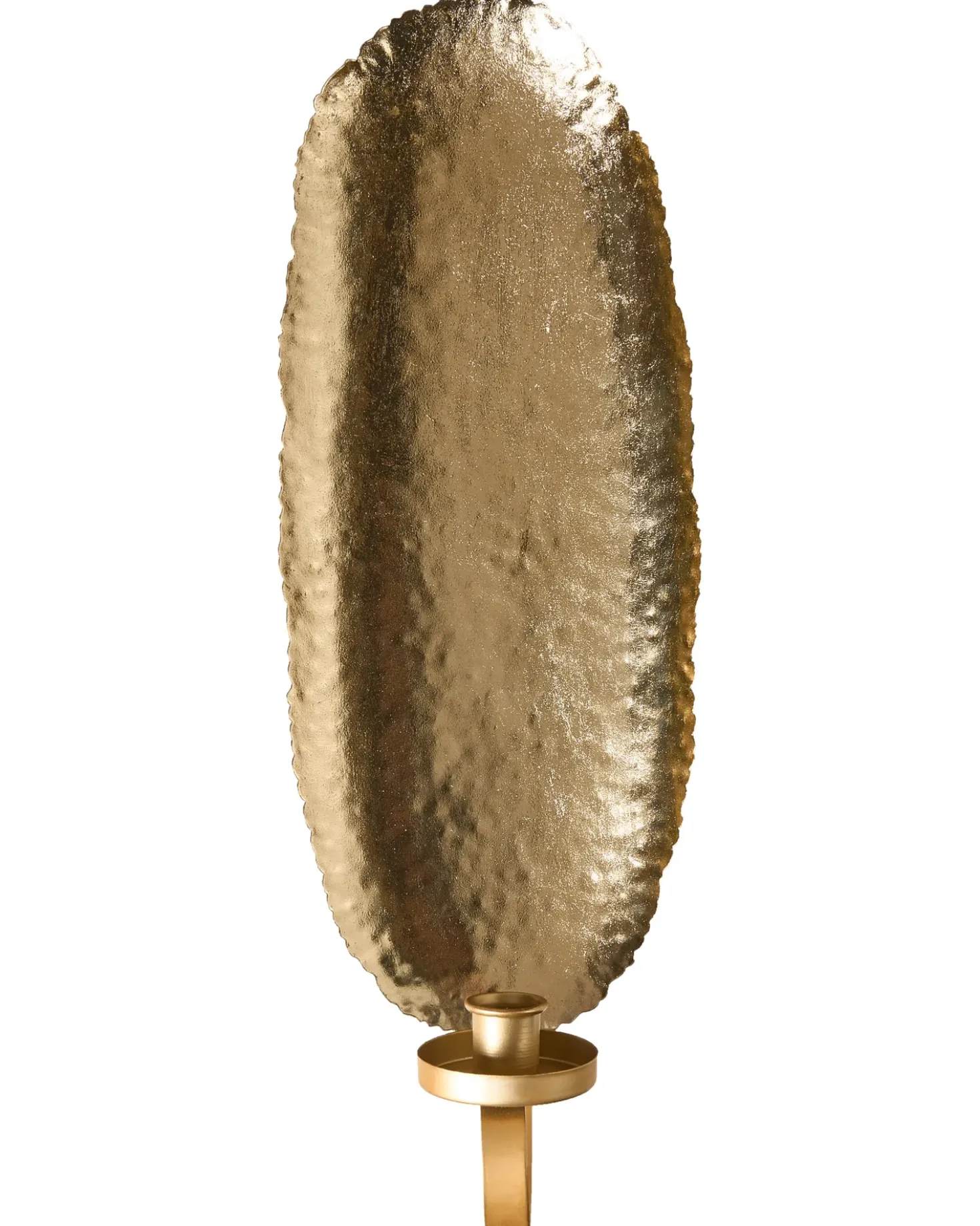 Set di 2 portacandele da parete FEIJO Metallo 44 cm Oro
