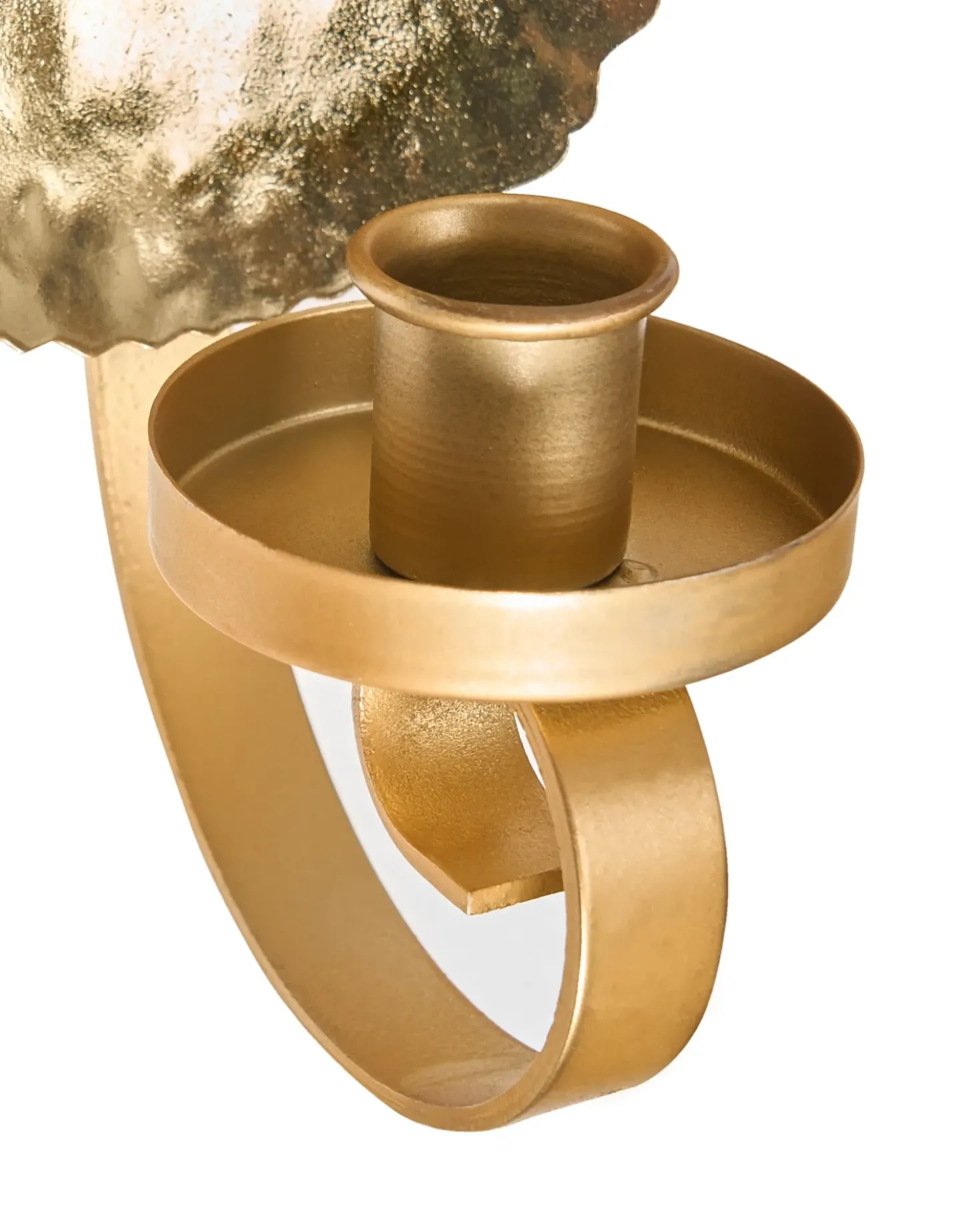 Set di 2 portacandele da parete FEIJO Metallo 44 cm Oro