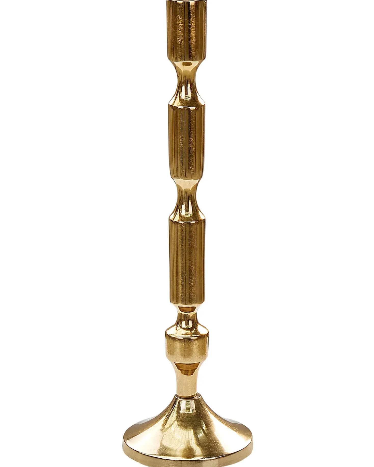 Set di 2 portacandele DIKIRNIS Metallo 31/36 cm Oro