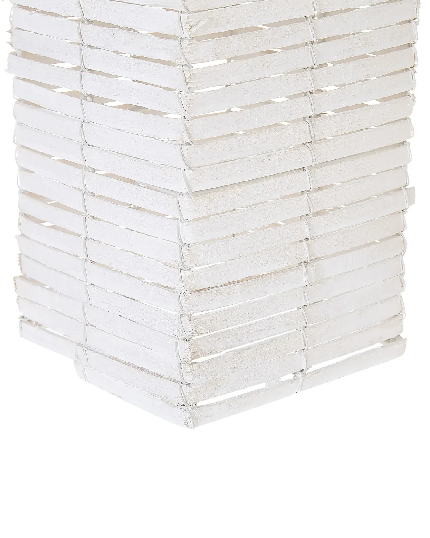 Set di 3 portacandele MAROLA Legno di pioppo 54/34/20 cm Bianco