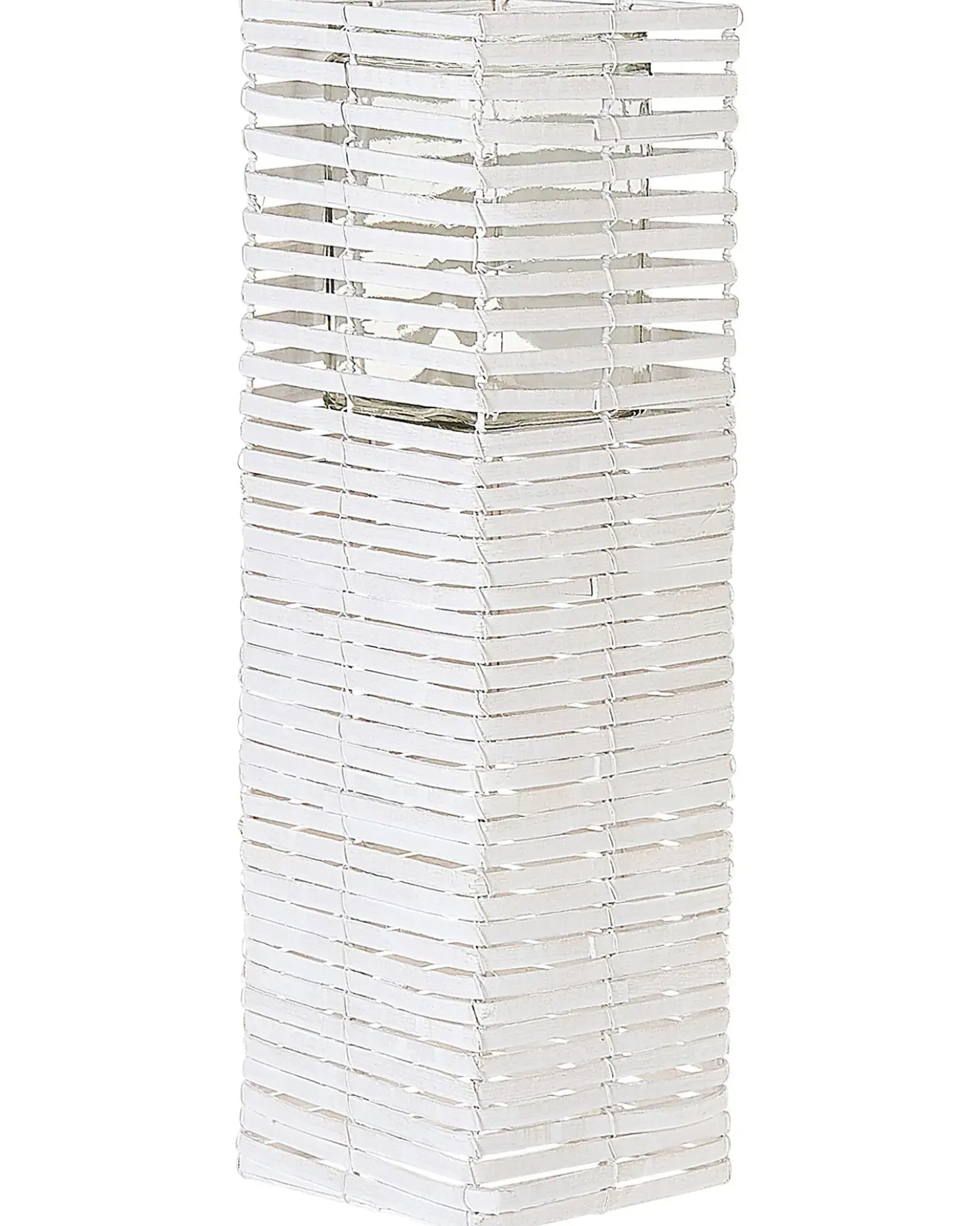 Set di 3 portacandele MAROLA Legno di pioppo 54/34/20 cm Bianco