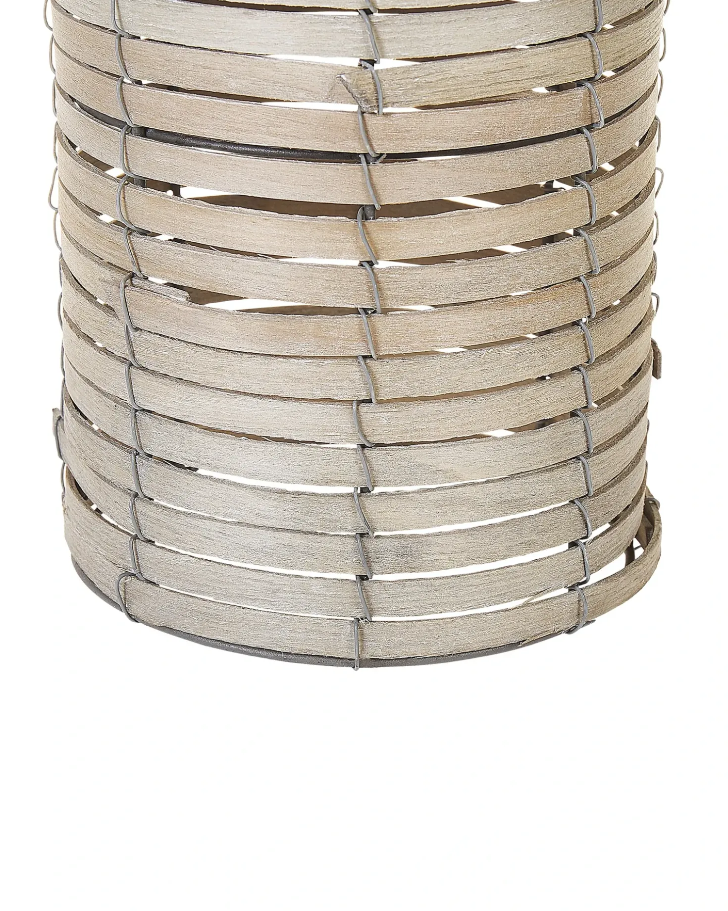 Set di 3 portacandele ROVARE Legno di pioppo 60/39/25 cm Grigio