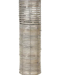 Set di 3 portacandele ROVARE Legno di pioppo 60/39/25 cm Grigio
