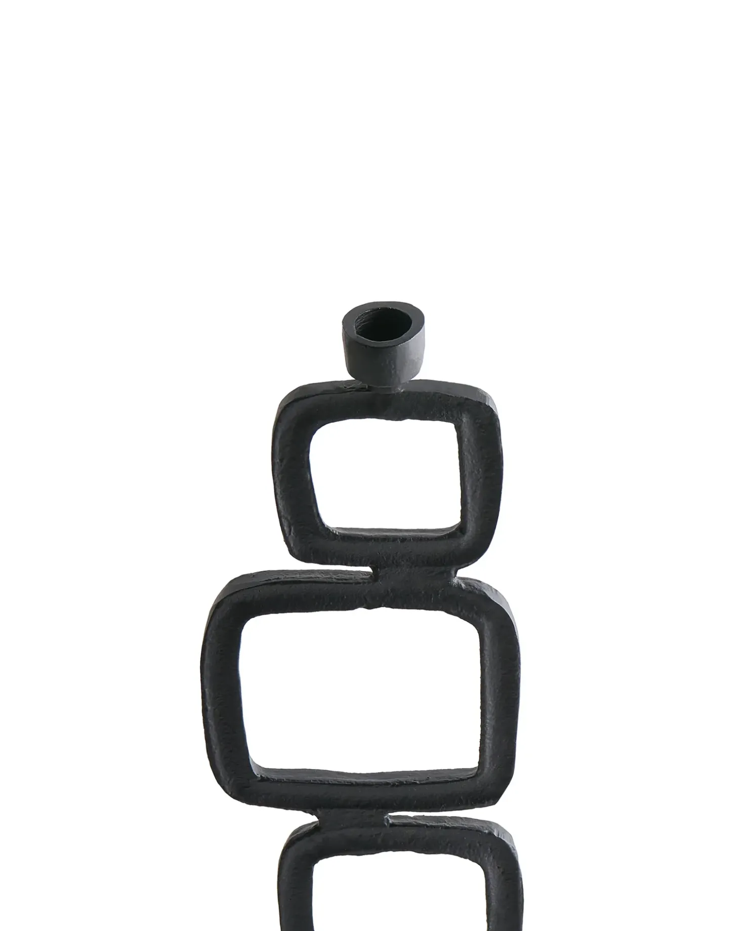 Set di 2 portacandele SIPANJE Metallo 35/48 cm Nero