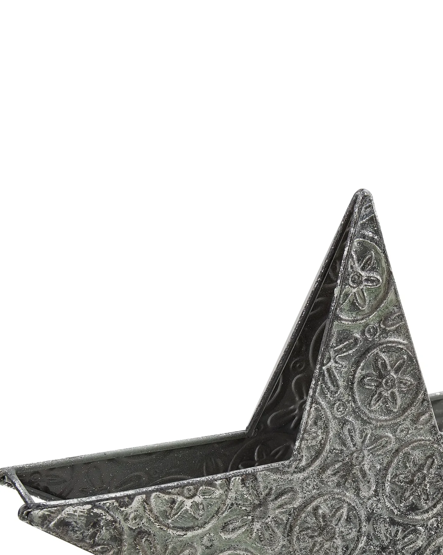 Set di 2 portacandele TORNIO Metallo 30/26 cm Argento