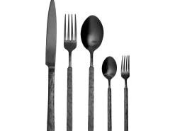 Set di 30 posate BIGOLI Nero