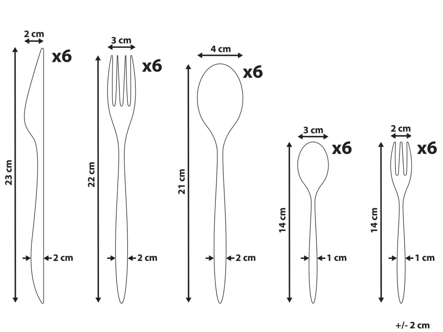 Set di 30 posate FARFALLE Argento