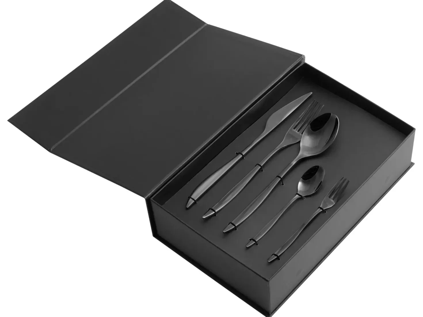 Set di 30 posate FARFALLE Nero
