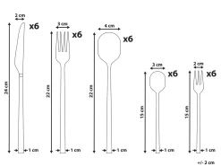 Set di 30 posate FREGOLA Argento