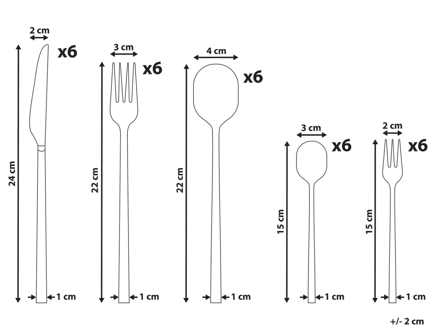 Set di 30 posate FREGOLA Argento