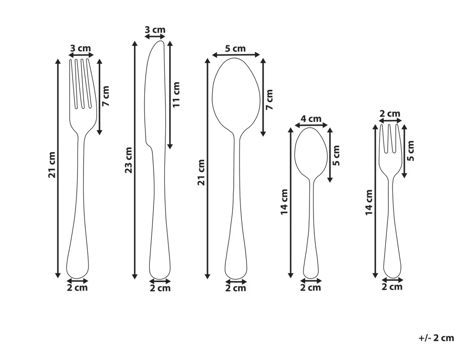 Set di 30 posate FUSILLI Argento