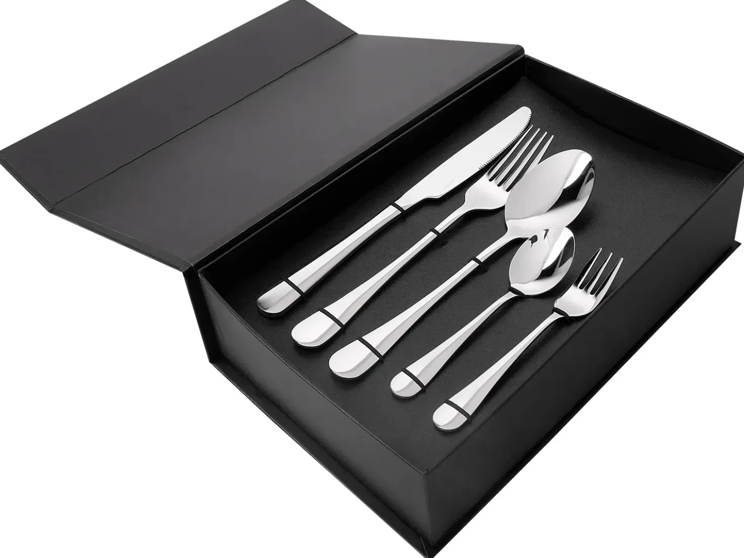 Set di 30 posate FUSILLI Argento
