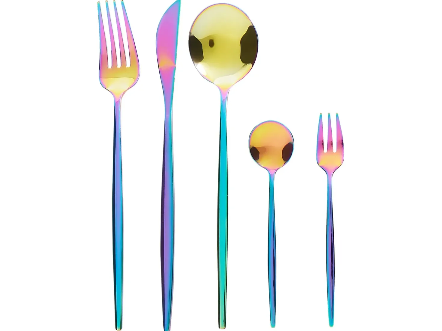 Set di 30 posate RIGATONI Multicolore