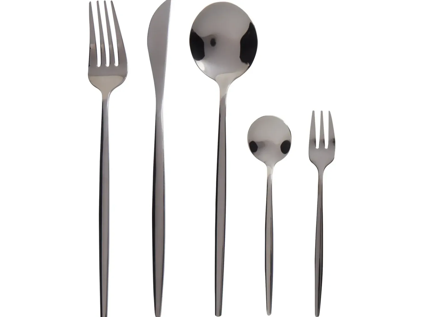 Set di 30 posate RIGATONI Nero