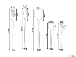 Set di 30 posate RIGATONI Oro