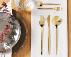 Set di 30 posate RIGATONI Oro