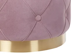 Set di 2 pouf contenitore PUEBLO Velluto Rosa