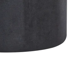 Set di 2 pouf contenitore DORIS Velluto Nero