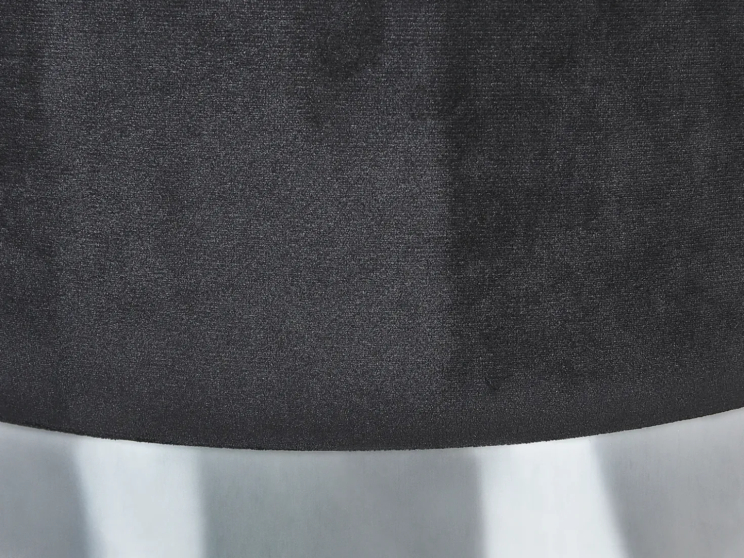 Set di 2 pouf contenitore DORIS Velluto Nero