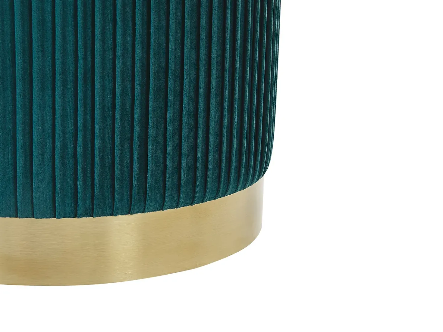 Set di 2 pouf contenitore MIRAMAR Velluto Foglia di tè