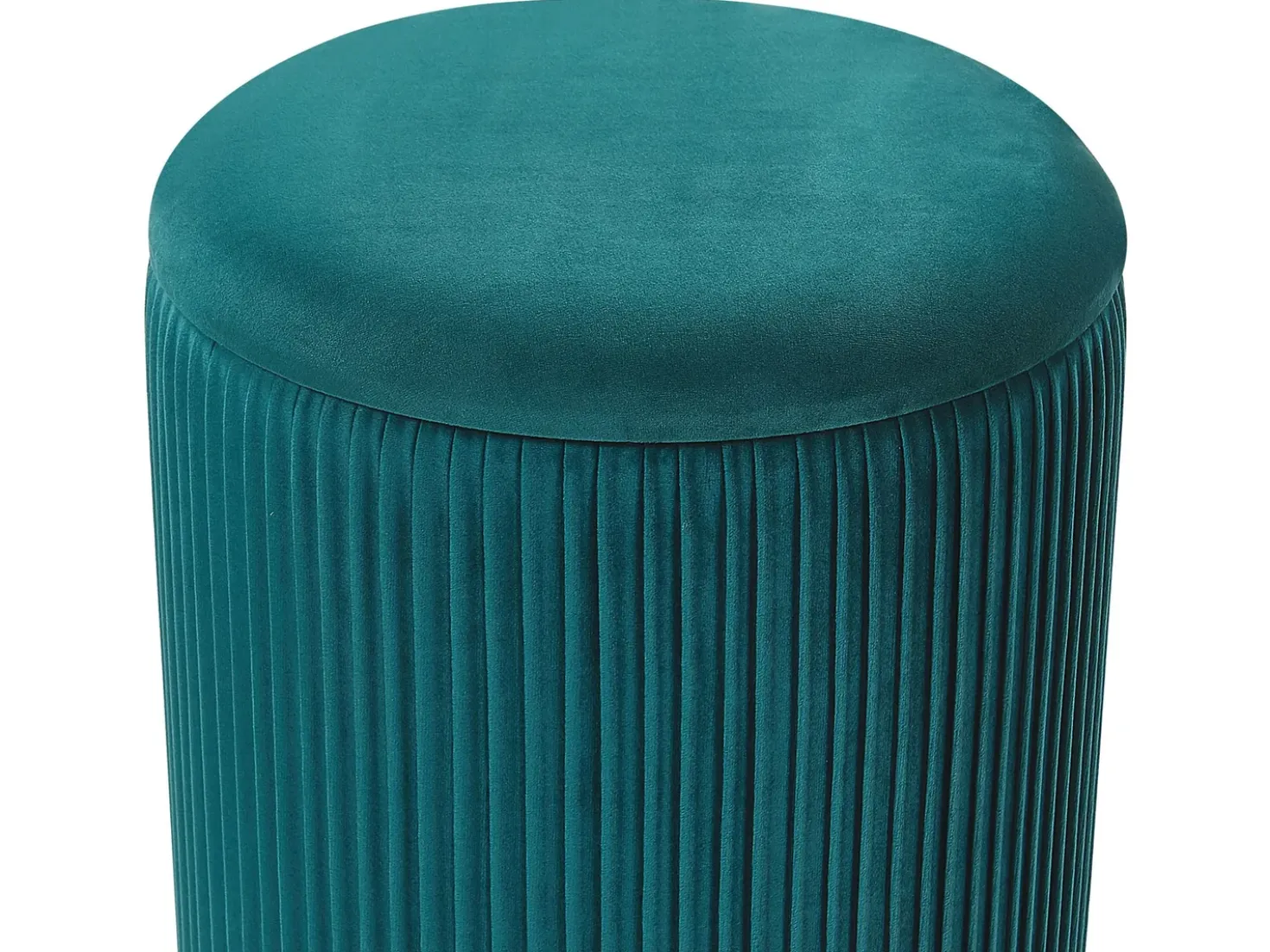 Set di 2 pouf contenitore MIRAMAR Velluto Foglia di tè