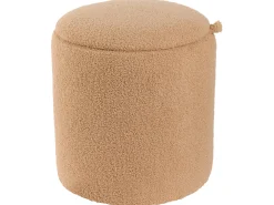 Set di 2 pouf contenitore BEREA Bouclé Marrone chiaro